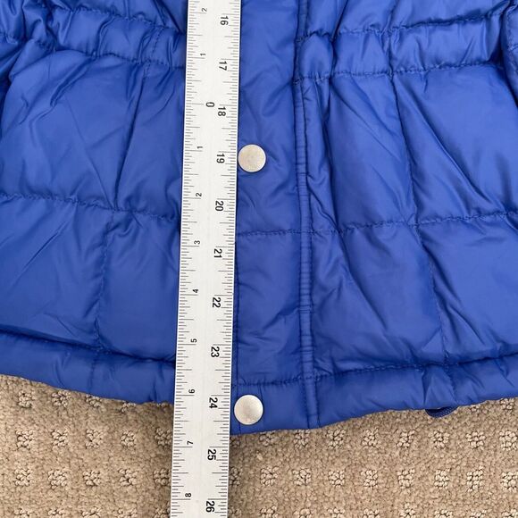 Ralph Lauren Down Puffer Jacket Women Small Royal Blue Full Zip Mock Neck Snow - Picture 10 of 11